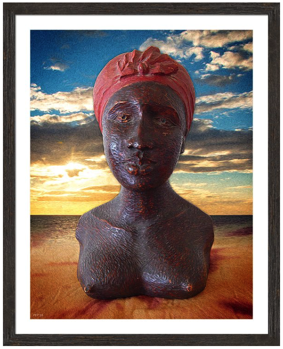 Framed Print of African Woman