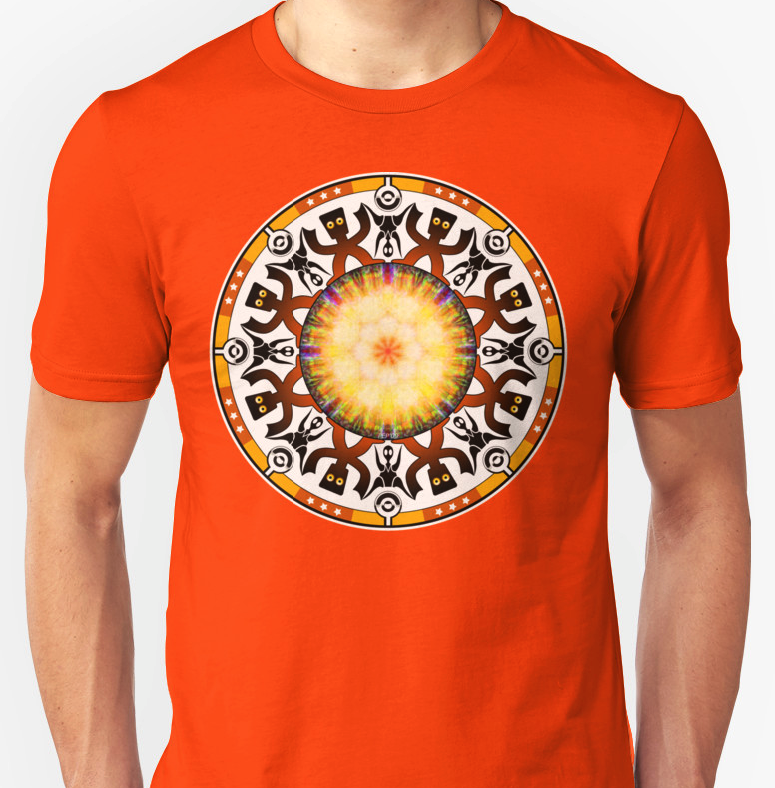 Orange And Gold Tribal T-shirt