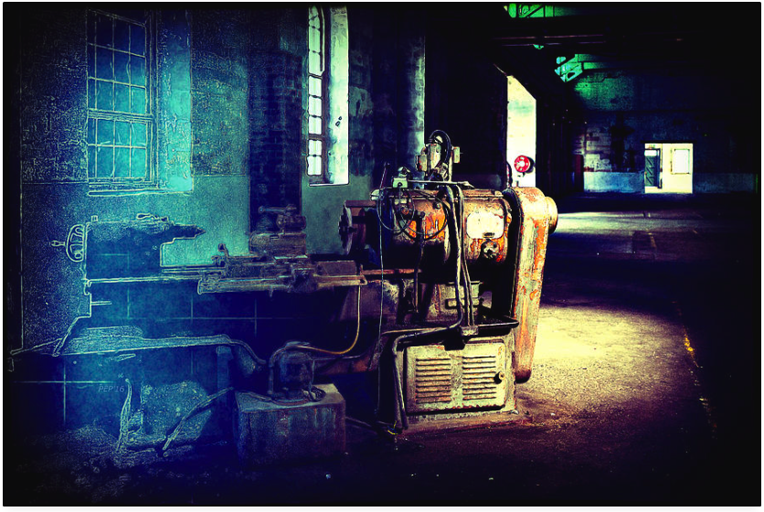 Vintage Industrial Blueprint