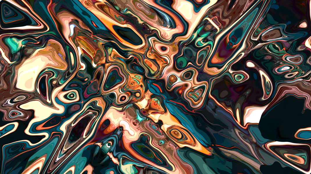 Melting Copper Abstract