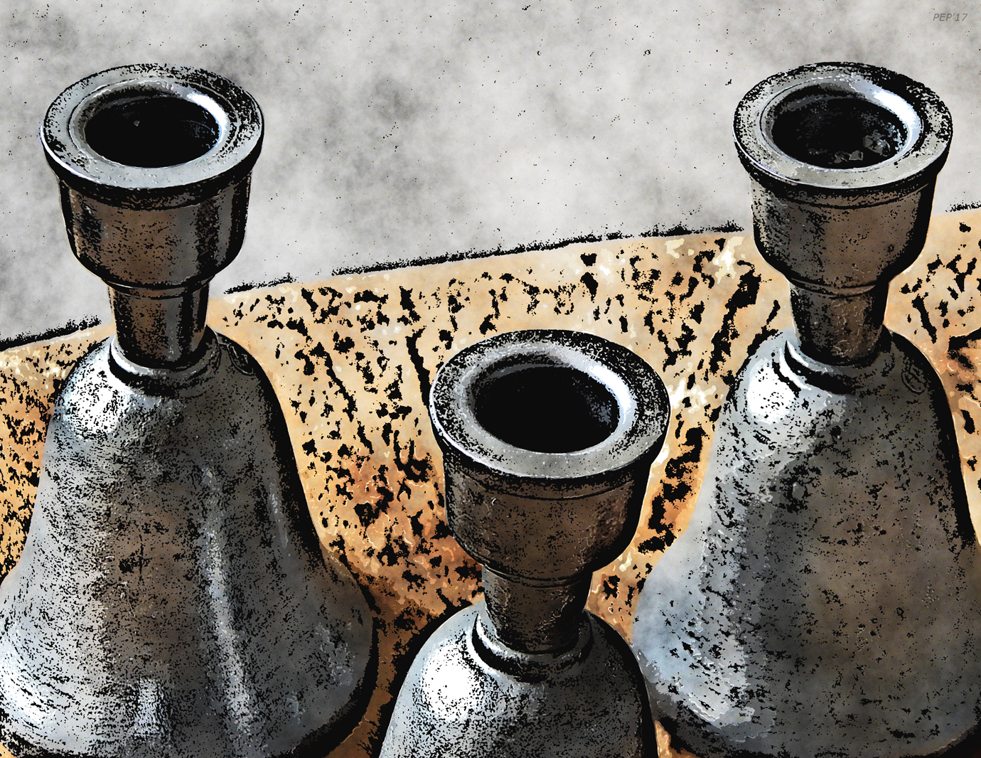 Three Candle Holders