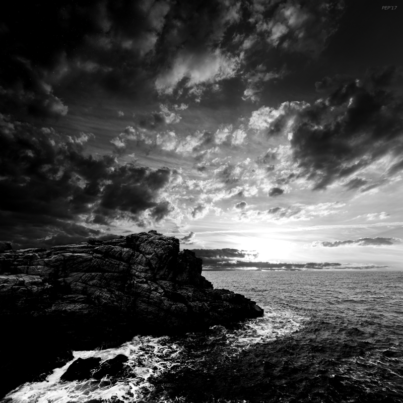 Rocky Coast At Sunset