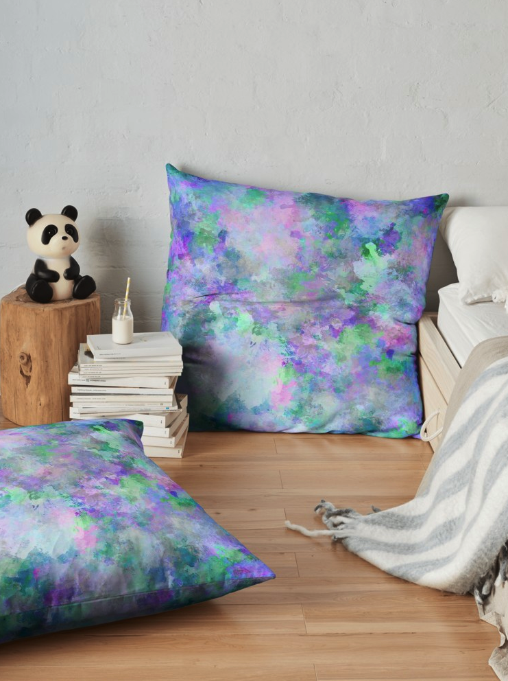 Abstract Painting Floor Pillow