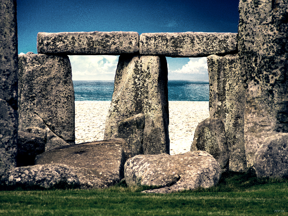Stonehenge On The Beach