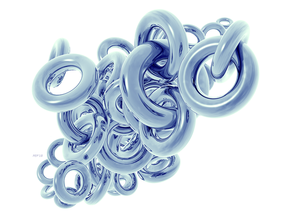 Jumble of 3D Rings
