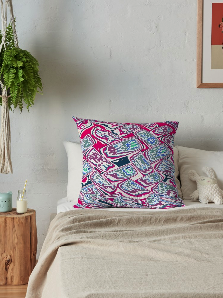 Abstract Pattern Throw Pillow