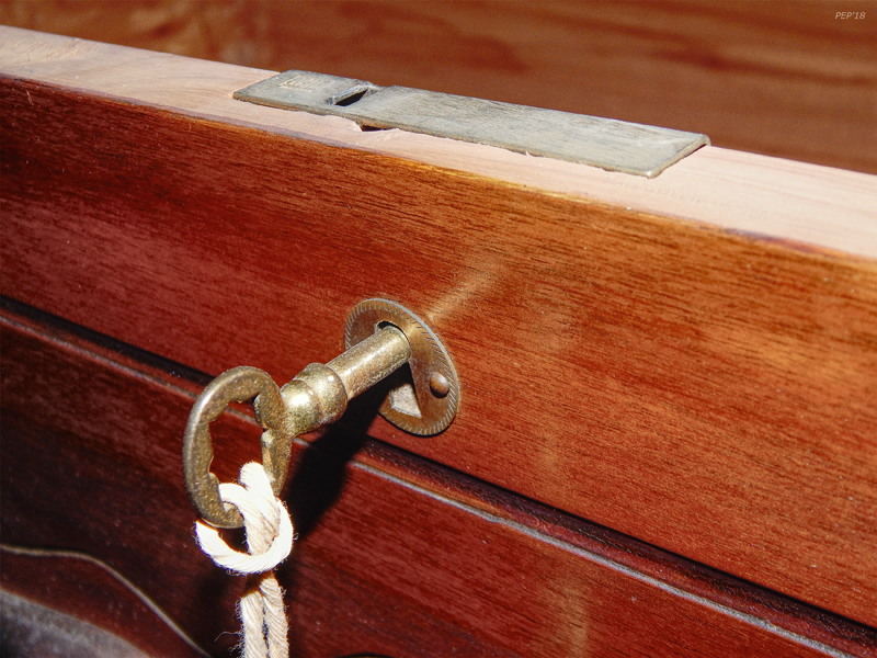 Vintage Cedar Chest And Key