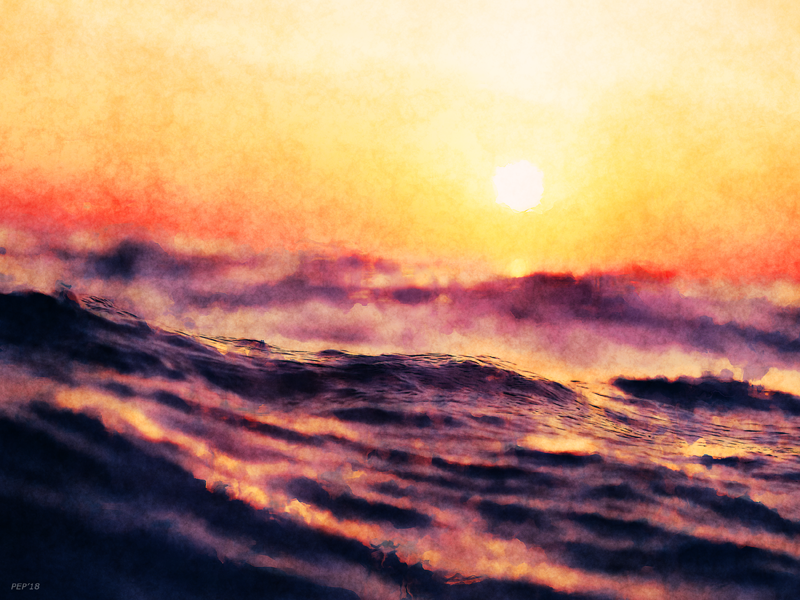 Waves At Sunrise