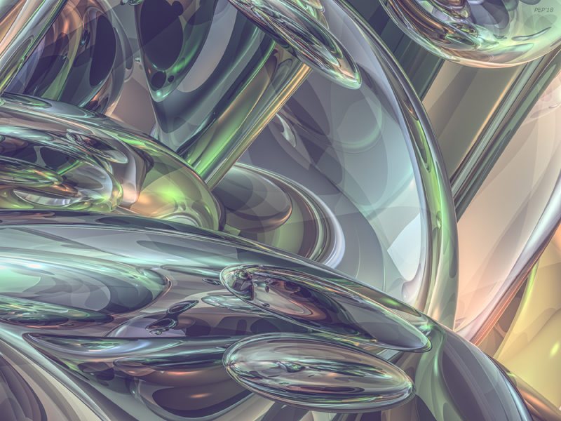 Macro Glass Reflections