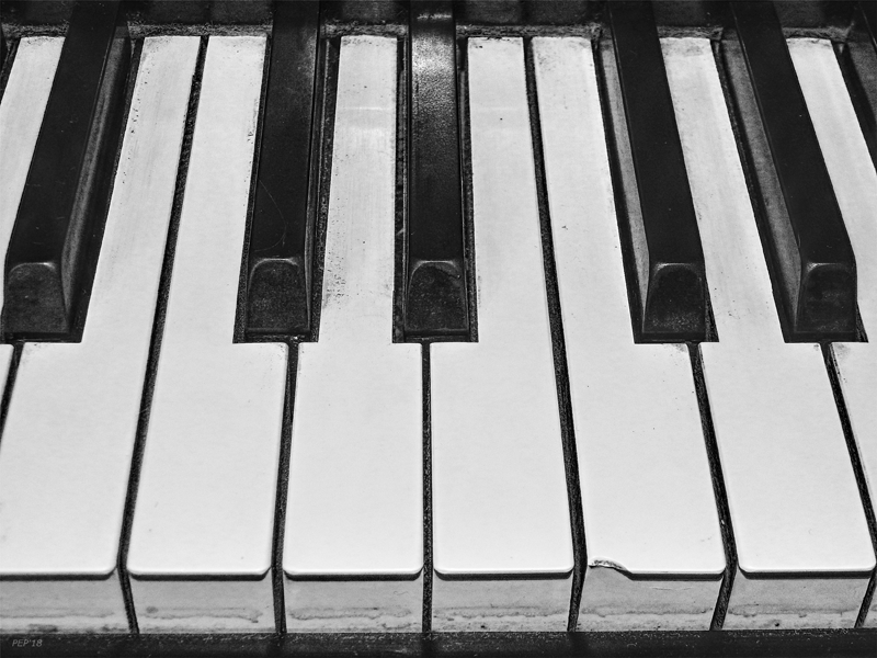 Vintage Piano Keys