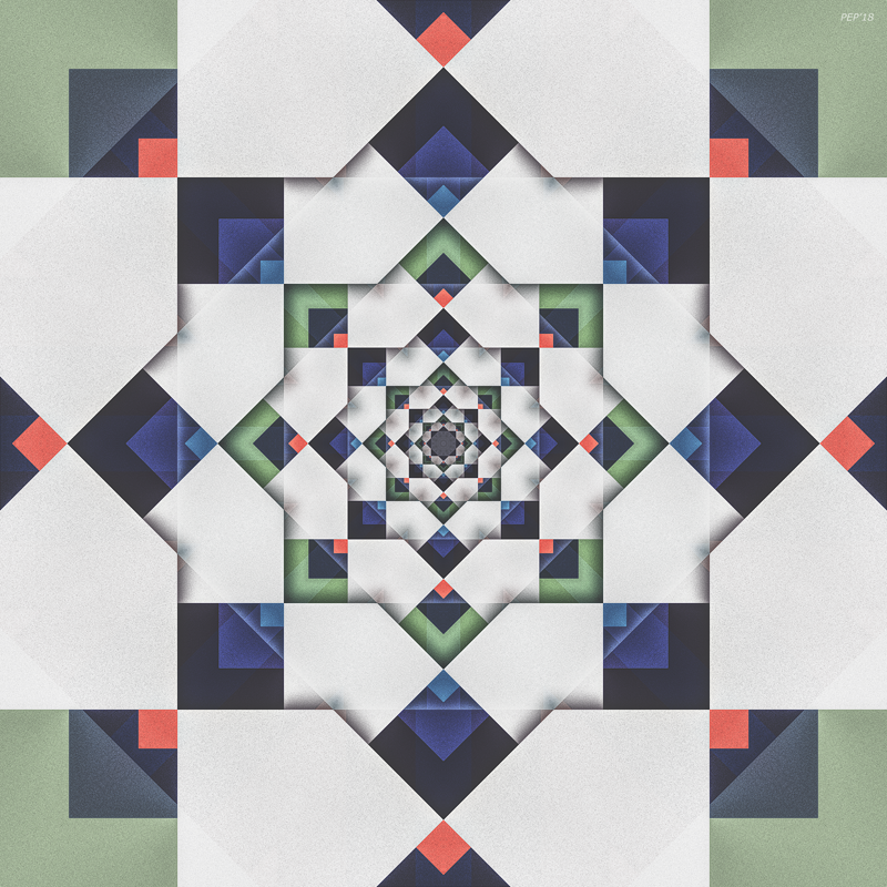 Pattern of Textured Squares