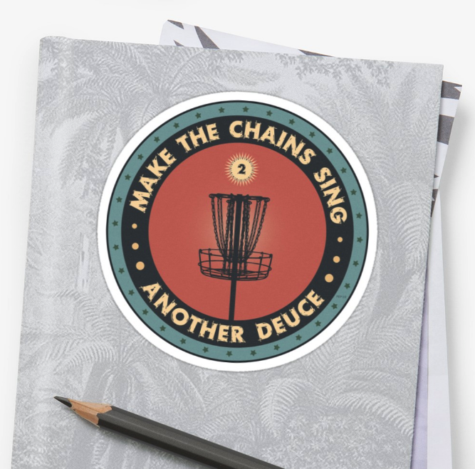 Frisbee Disc Golf Stickers