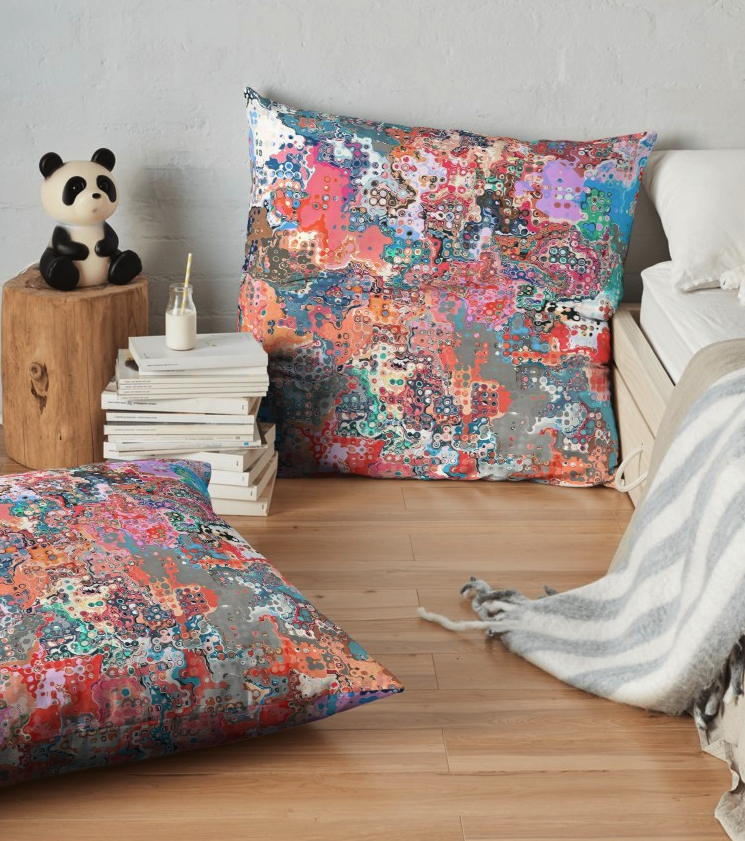 Colorful Pattern Floor Pillow