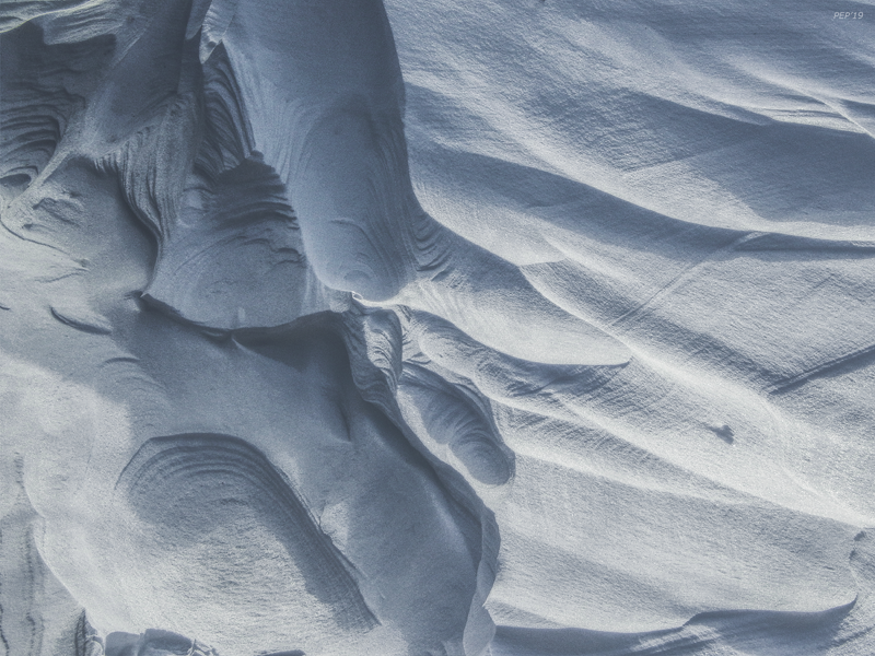 Snow Sculpted By Wind