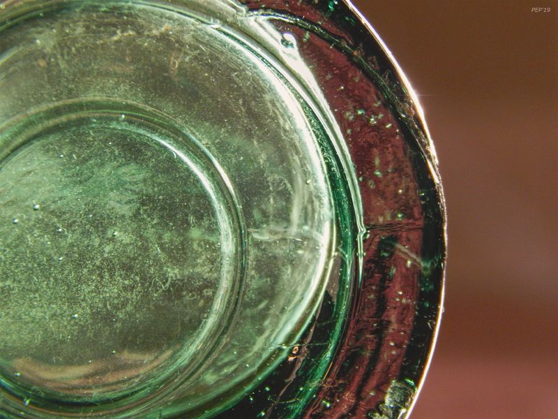 Still Life Glass Bottle Bottom