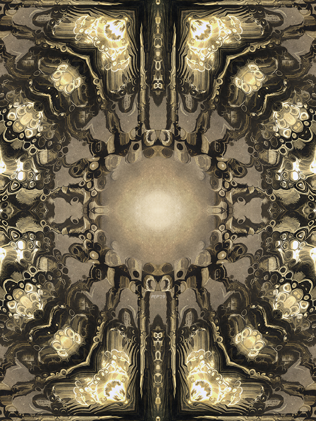 Golden Glow Abstract