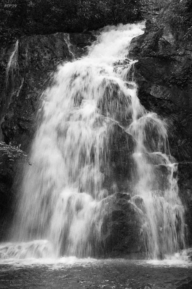 Black And White Waterfall