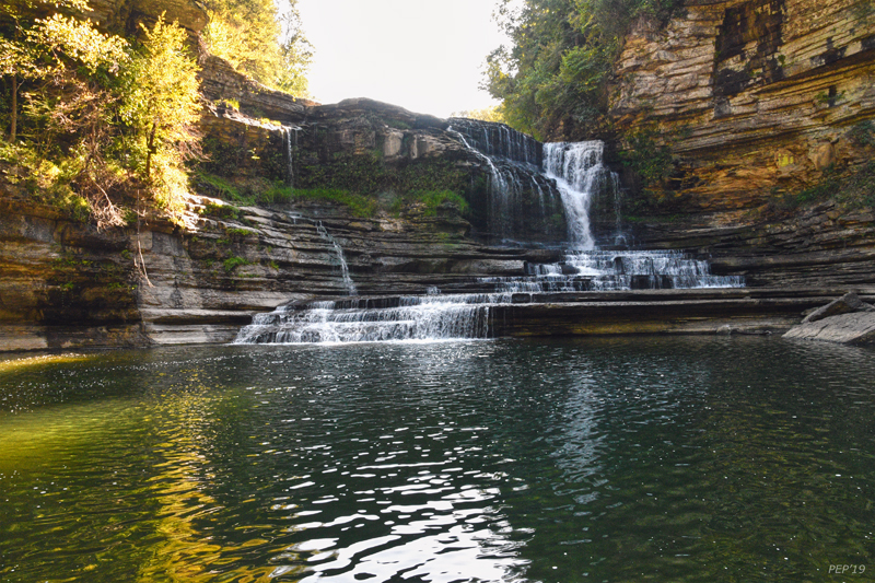 Waterfall In Gorge