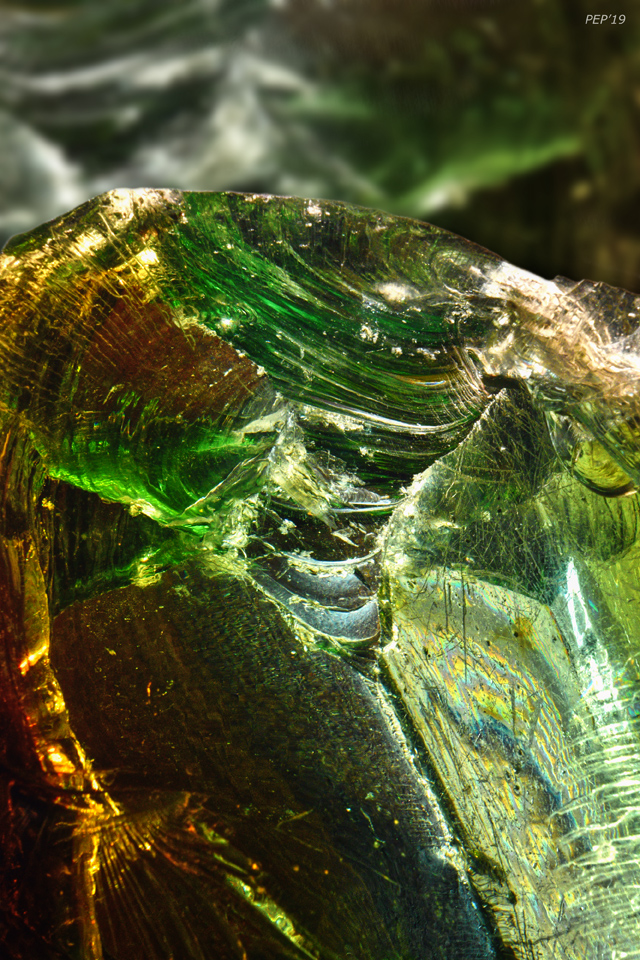 Green Glowing Glass