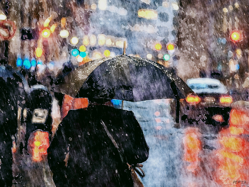 Sun Shower In The City