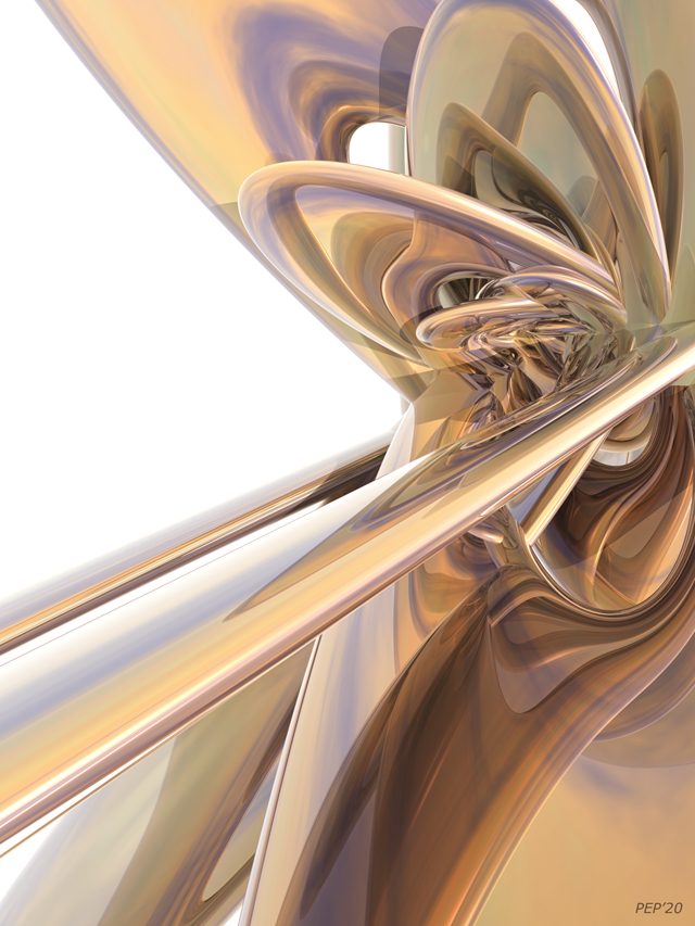 Bands of Bronze Abstract