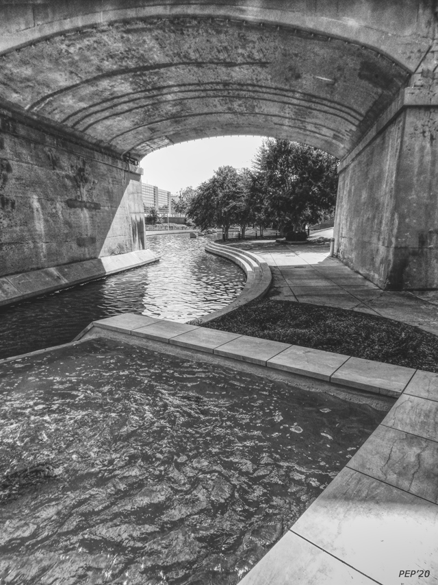 Waterway Under Bridge