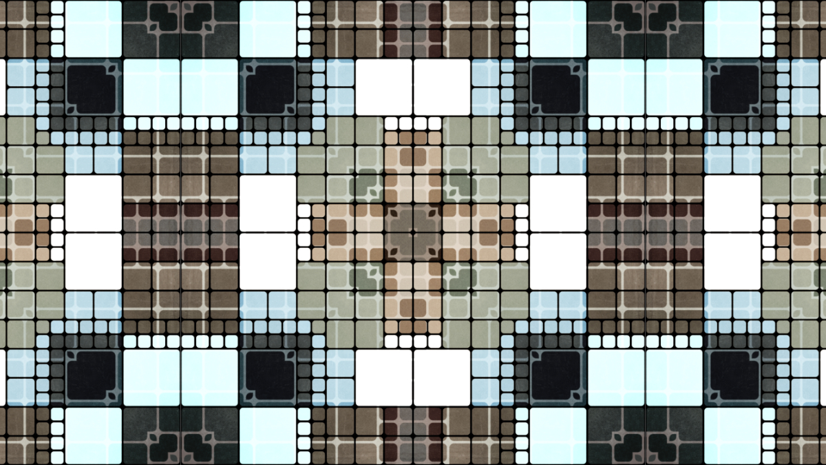 Grunge Earth Tones Geometric Pattern