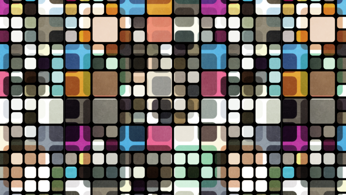 Retro Geometric Layers Pattern