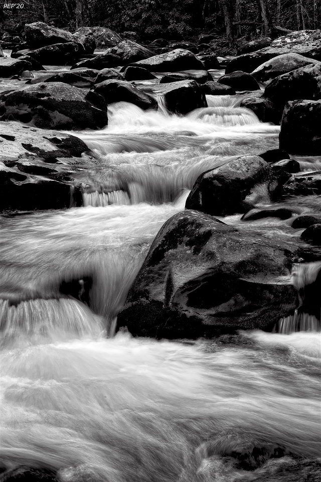 Black And White River