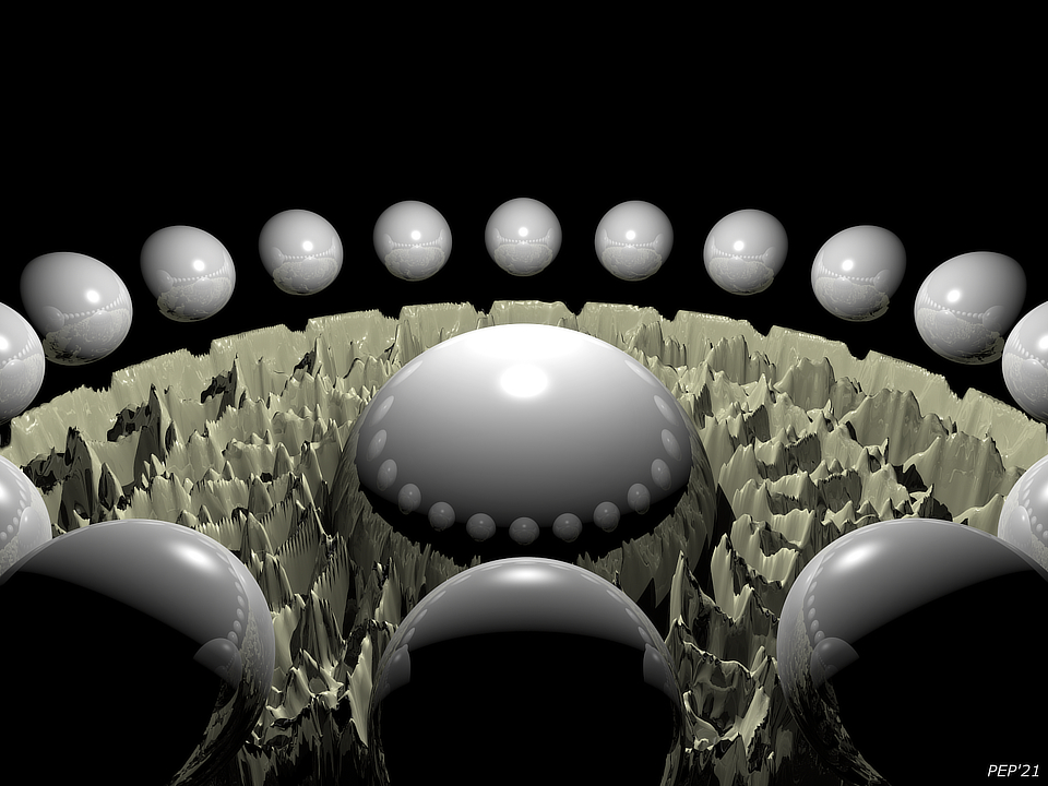 3D Spheres In Space