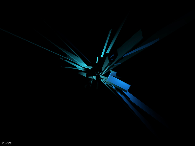 Blue Blocks Abstract