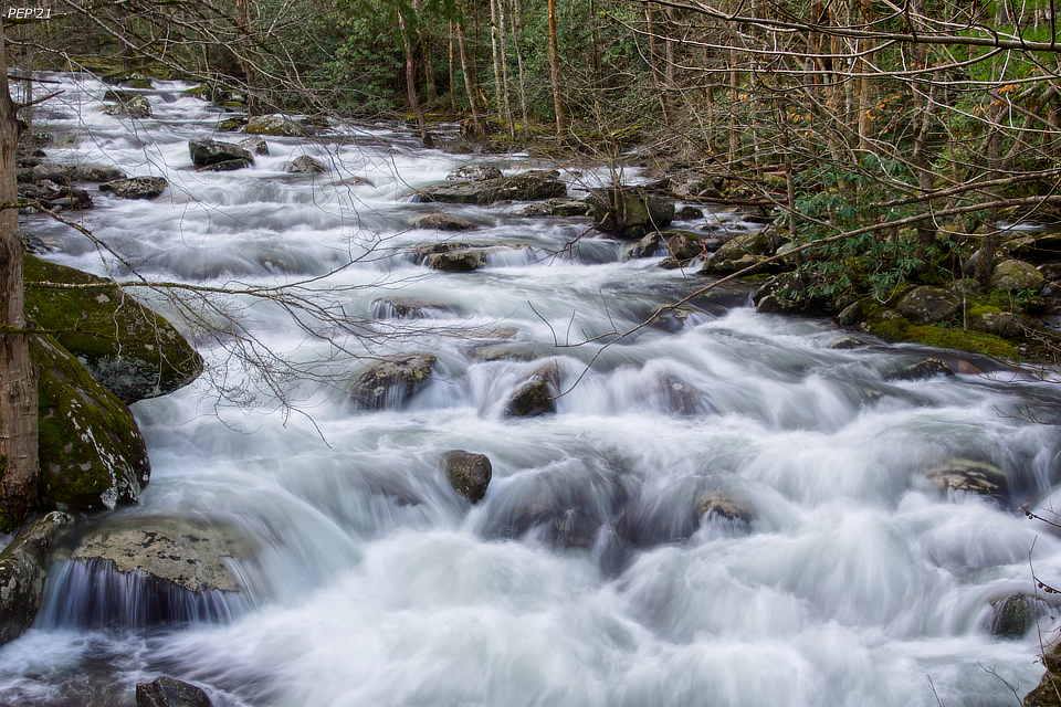 River Rolling Rapidly