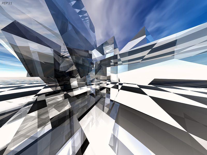 Checkerboard Reflections – 2048.studio