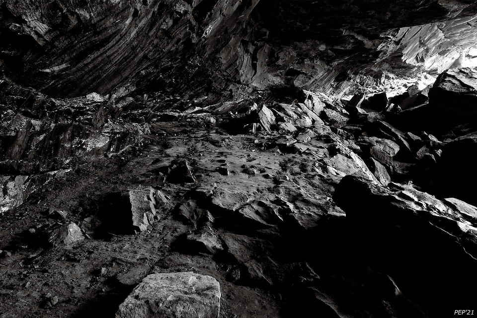 Black And White Cave