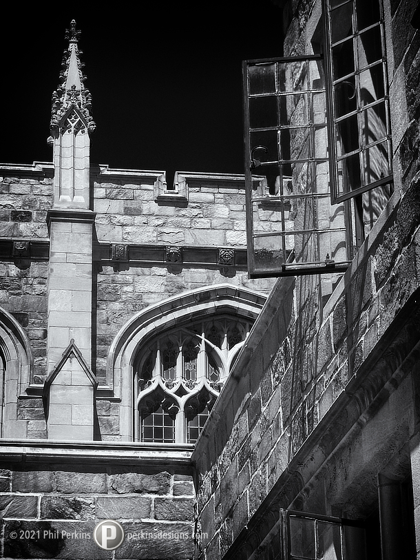 Black and White Buildings