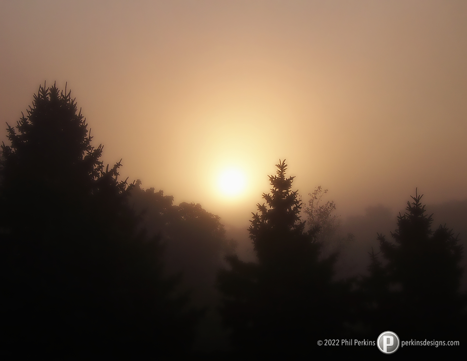 Sunrise Through Fog