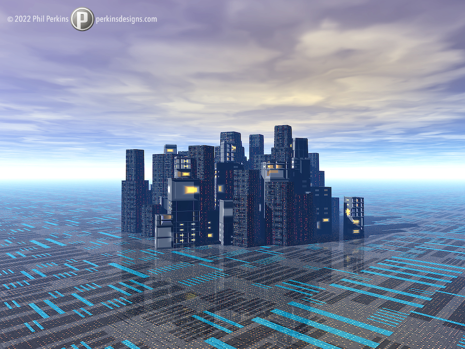Futuristic City Scene