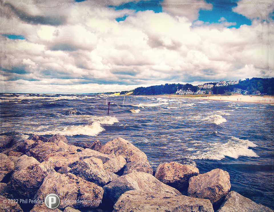 Vintage Lake Michigan