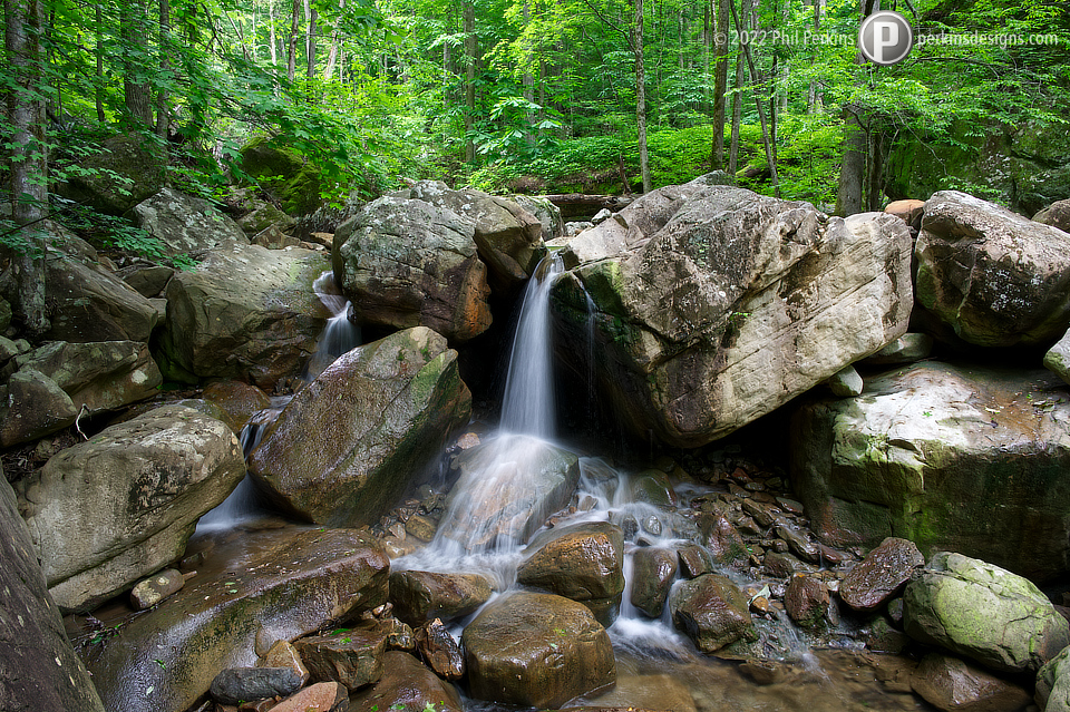 Forest Boulders and Creek