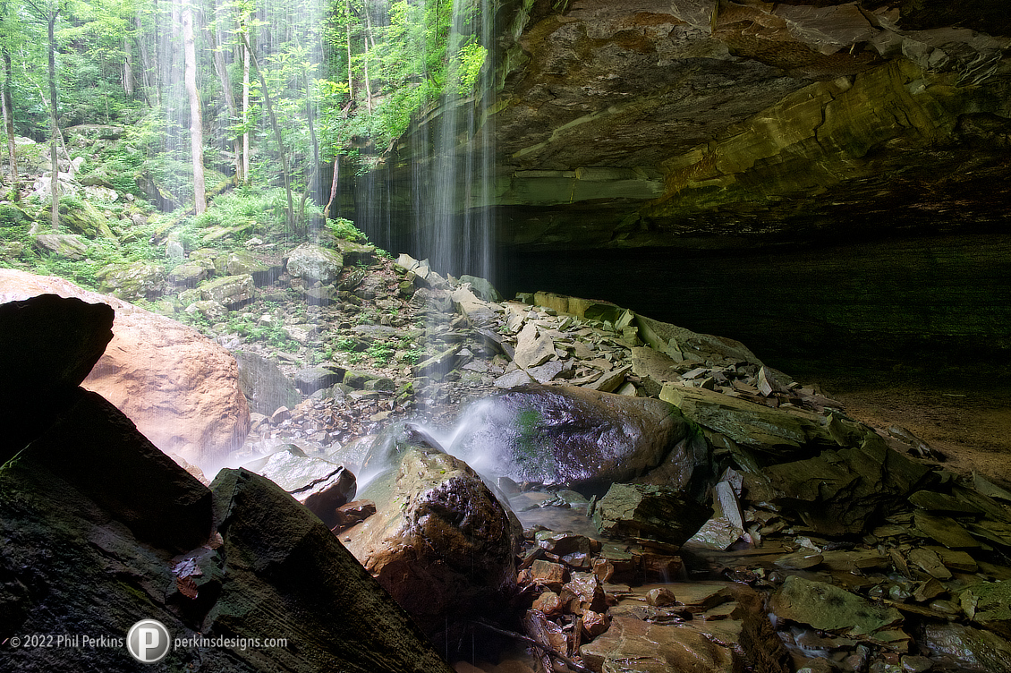 Behind the Falls