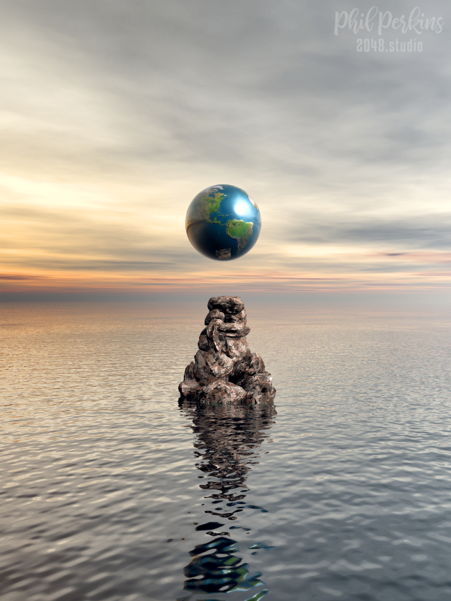 Surreal Sea Scene
