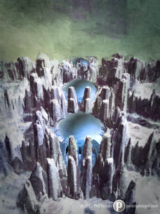 Mysterious Blue Spheres
