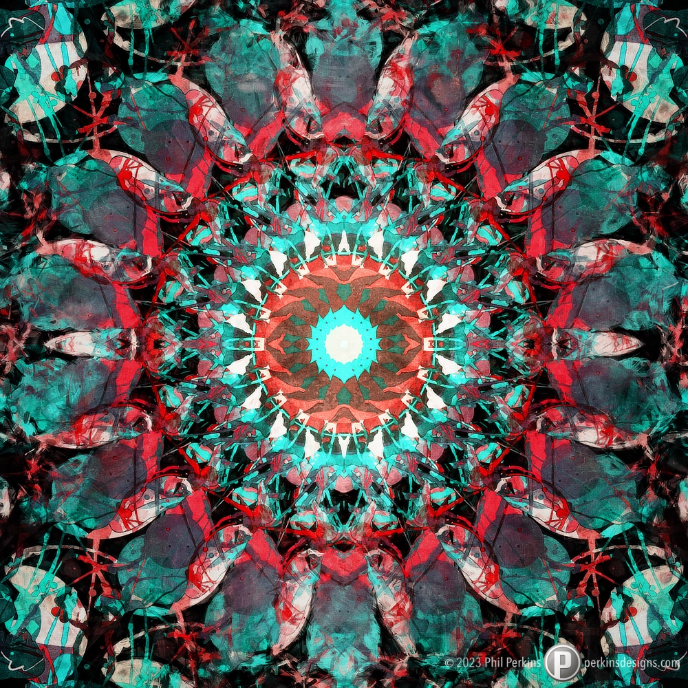 Poinsettia Abstract