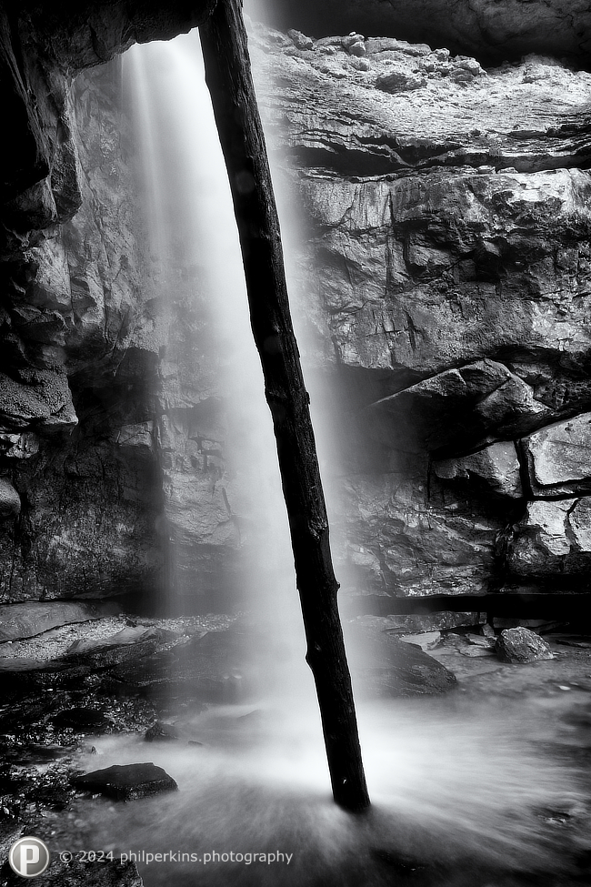 Log in Waterfall