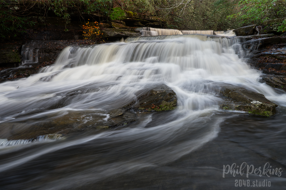 Serene Forest Waterfall