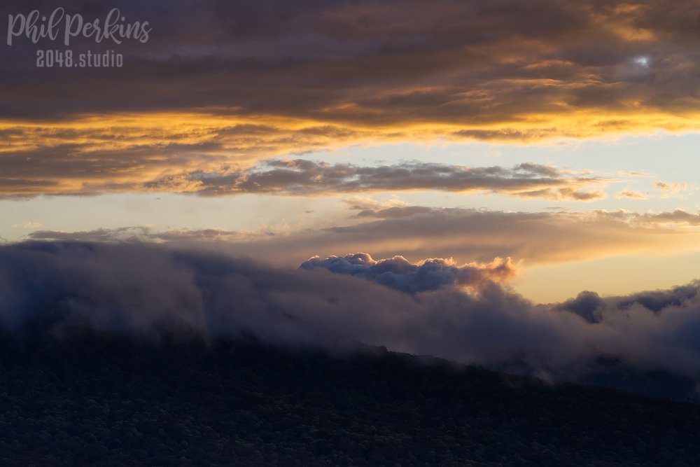 Golden Clouds at Sunset