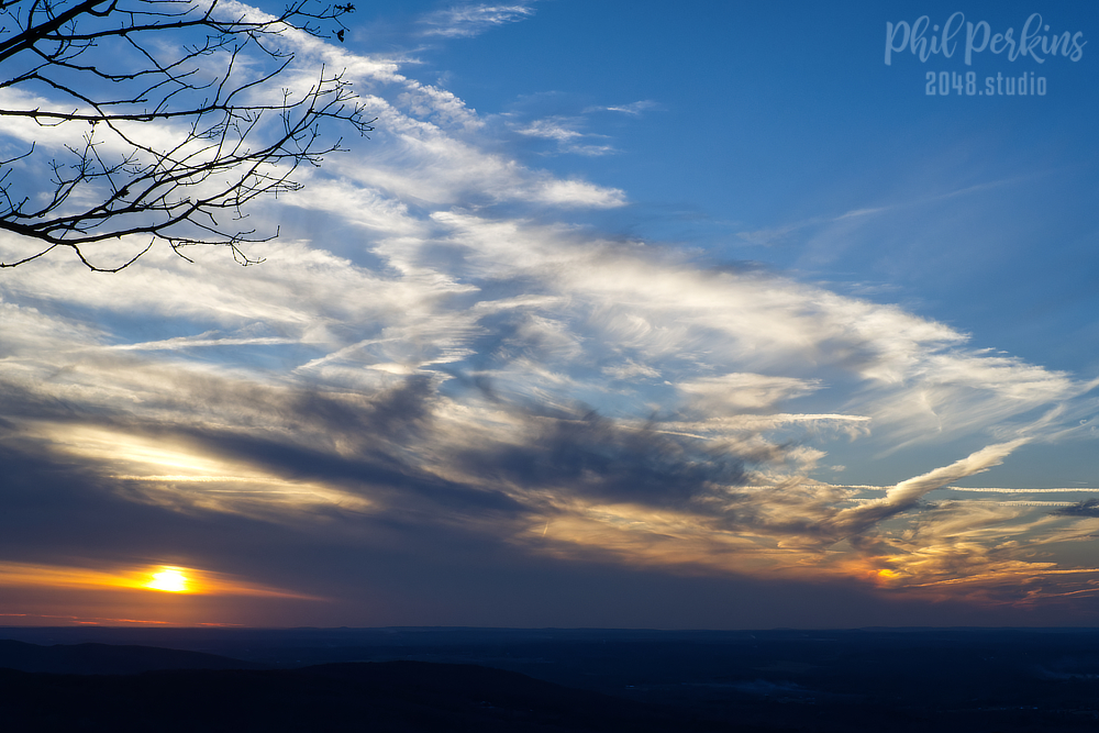 Sweeping Clouds at Dusk