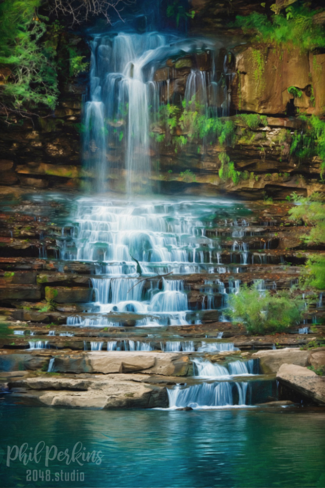 Cascading Waterfall